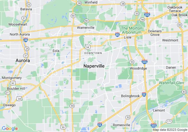 Google Map image for Naperville, Illinois