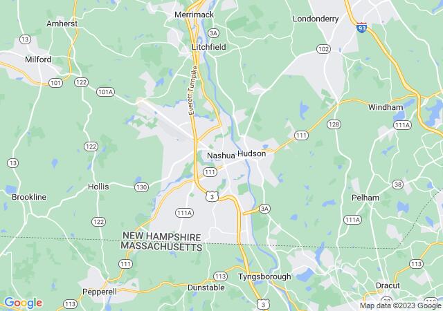 Google Map image for Nashua, New Hampshire