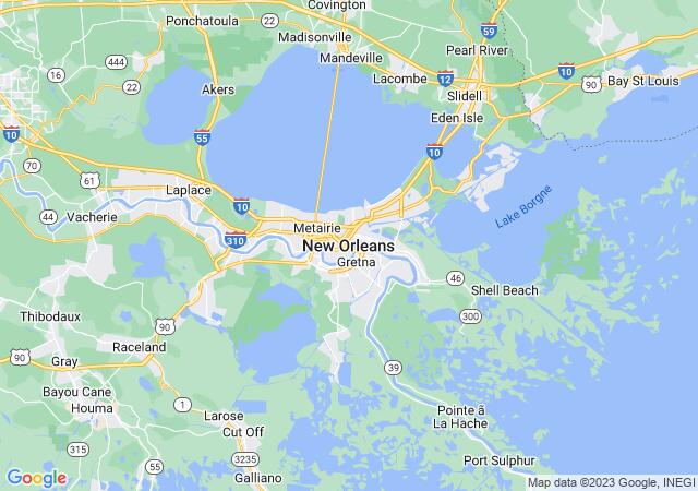 Google Map image for New Orleans, Louisiana