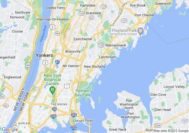 Google Map image for New Rochelle, New York