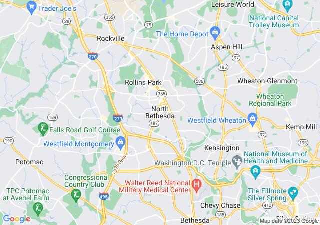 Google Map image for North Bethesda, Maryland