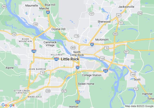 Google Map image for North Little Rock, Arkansas