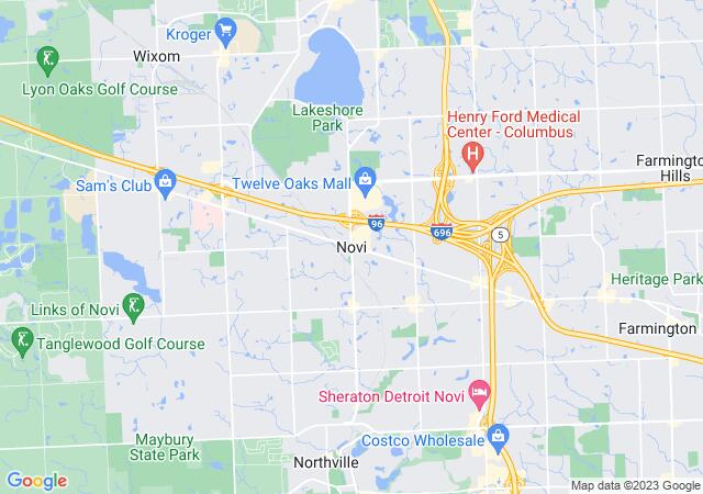 Google Map image for Novi, Michigan