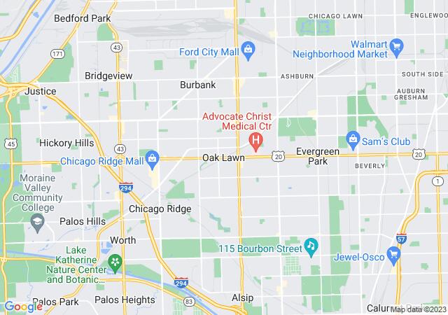 Google Map image for Oak Lawn, Illinois