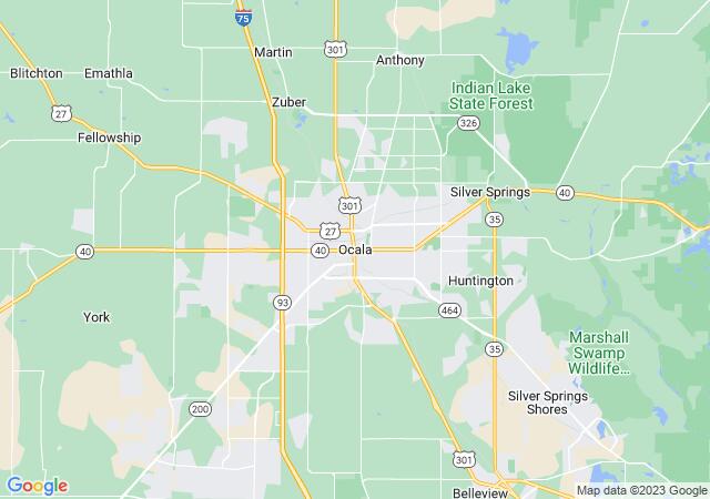 Google Map image for Ocala, Florida