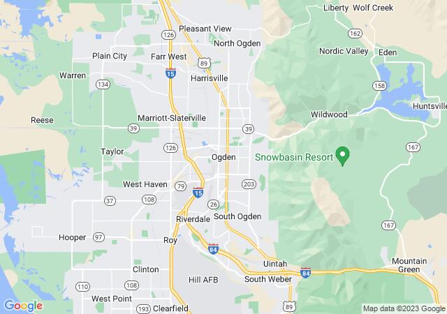 Google Map image for Ogden, Utah