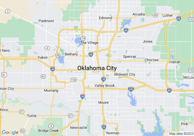 Google Map image for Oklahoma City, Oklahoma