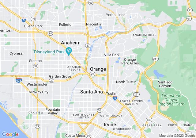 Google Map image for Orange, California