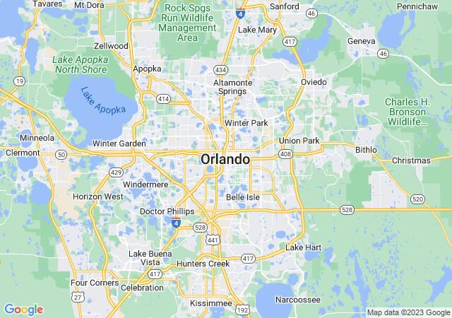 Google Map image for Orlando, Florida