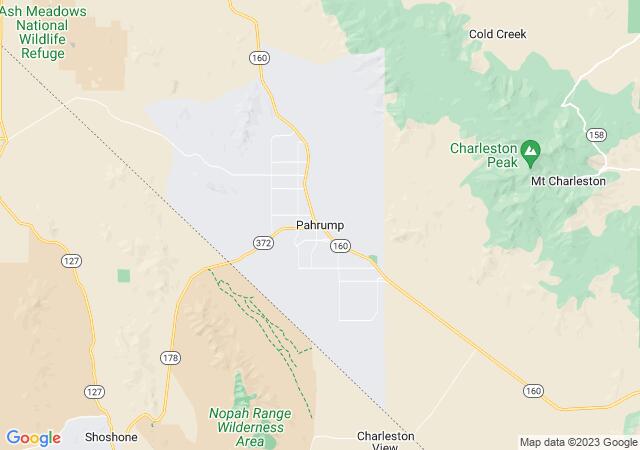 Google Map image for Pahrump, Nevada