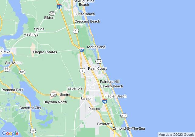 Google Map image for Palm Coast, Florida