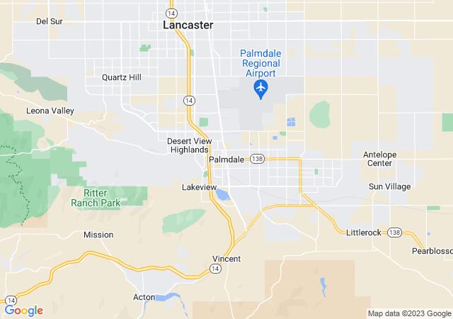 Google Map image for Palmdale, California