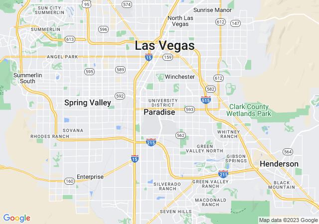 Google Map image for Paradise, Nevada