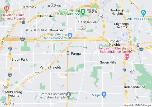 Google Map image for Parma, Ohio
