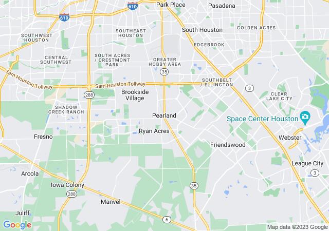 Google Map image for Pearland, Texas