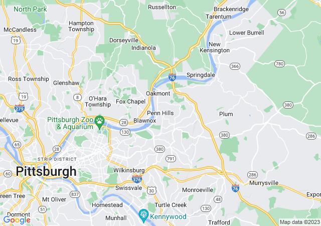 Google Map image for Penn Hills, Pennsylvania
