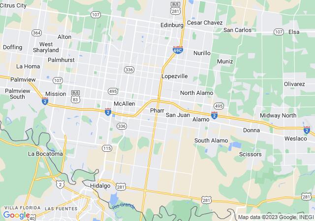 Google Map image for Pharr, Texas