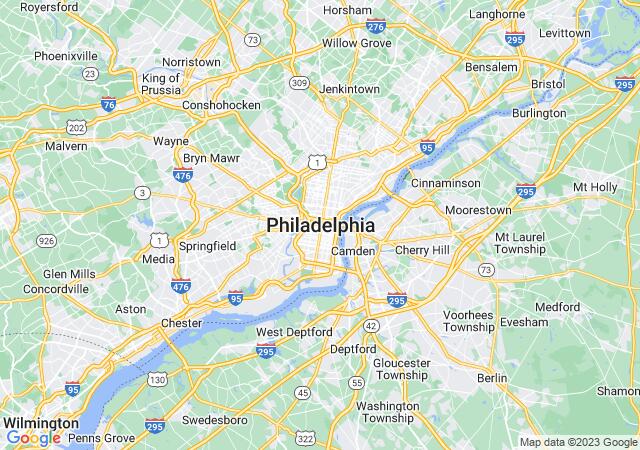Google Map image for Philadelphia, Pennsylvania