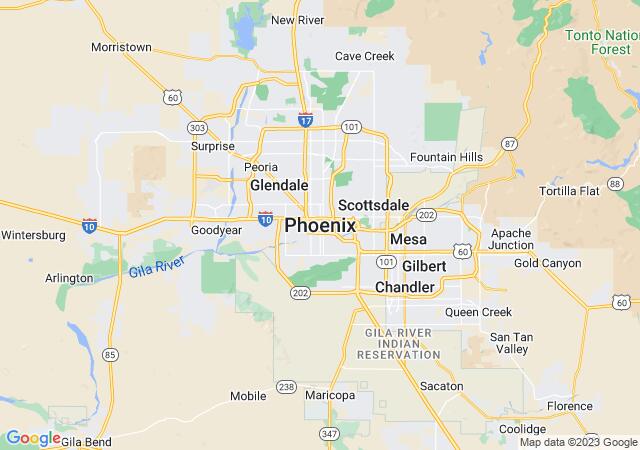 Google Map image for Phoenix, Arizona