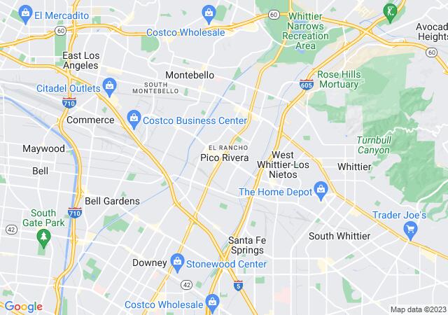 Google Map image for Pico Rivera, California