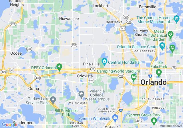 Google Map image for Pine Hills, Florida
