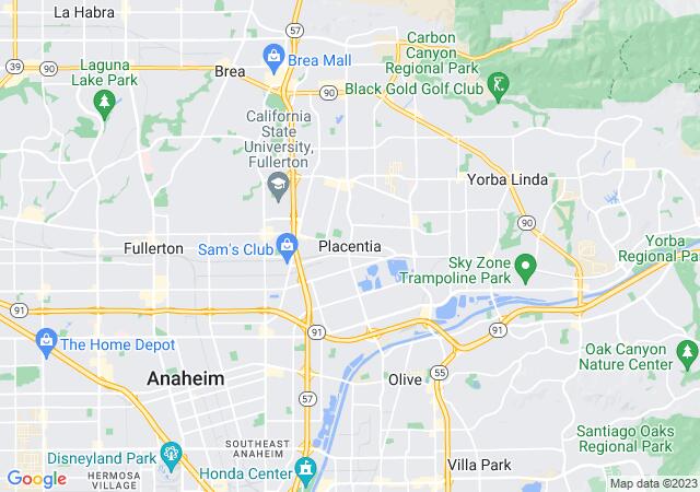 Google Map image for Placentia, California