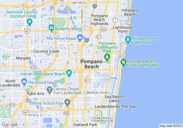 Google Map image for Pompano Beach, Florida