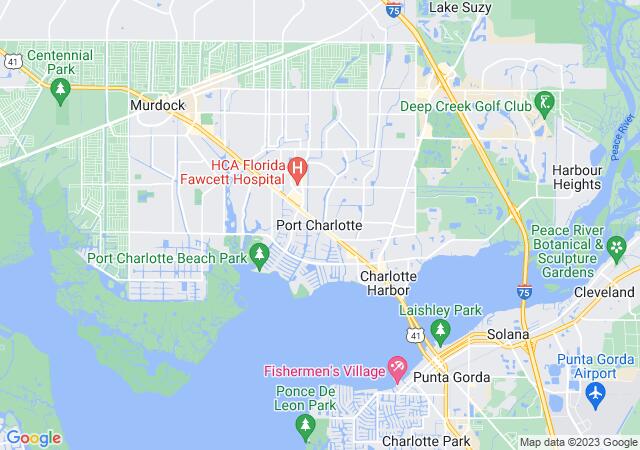 Google Map image for Port Charlotte, Florida