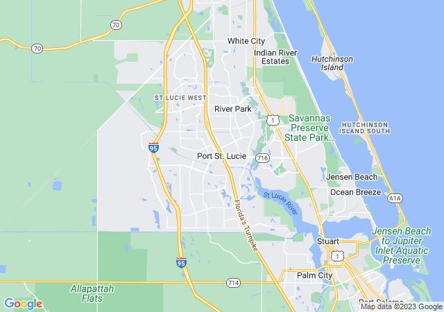 Google Map image for Port Saint Lucie, Florida