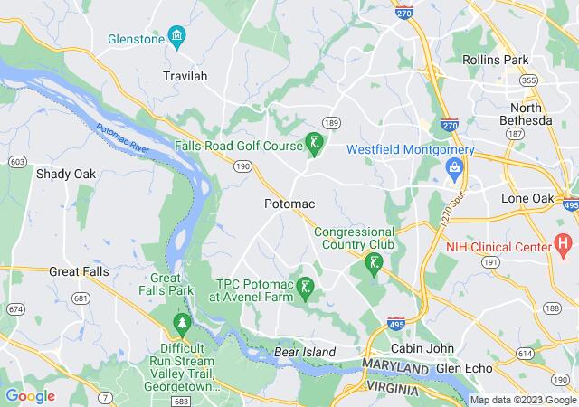 Google Map image for Potomac, Maryland