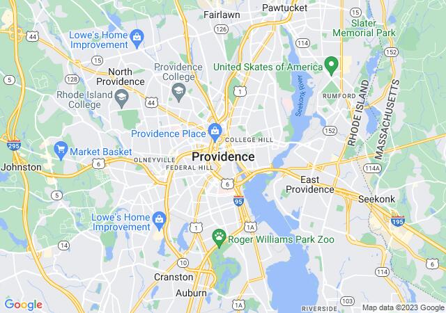 Google Map image for Providence, Rhode Island