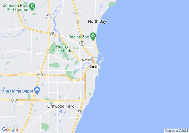 Google Map image for Racine, Wisconsin