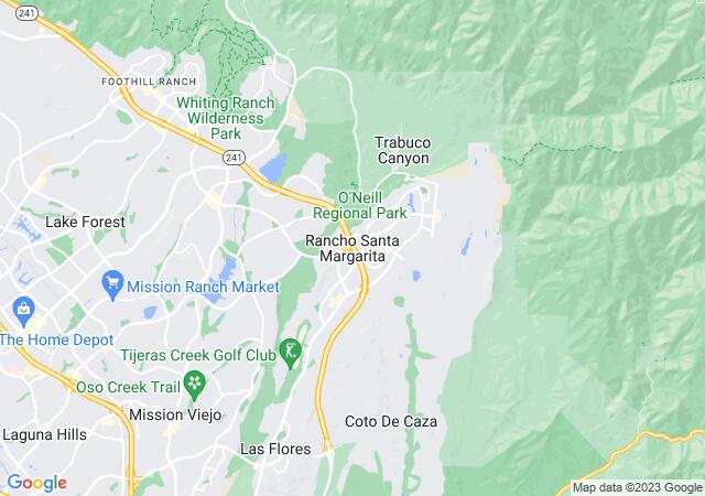 Google Map image for Rancho Santa Margarita, California