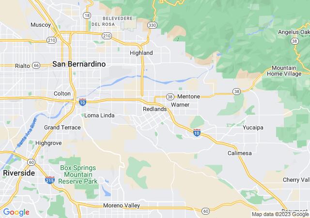 Google Map image for Redlands, California