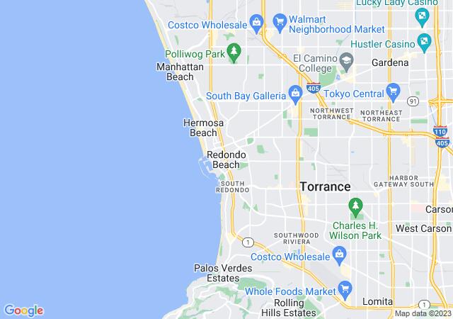 Google Map image for Redondo Beach, California