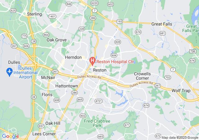 Google Map image for Reston, Virginia
