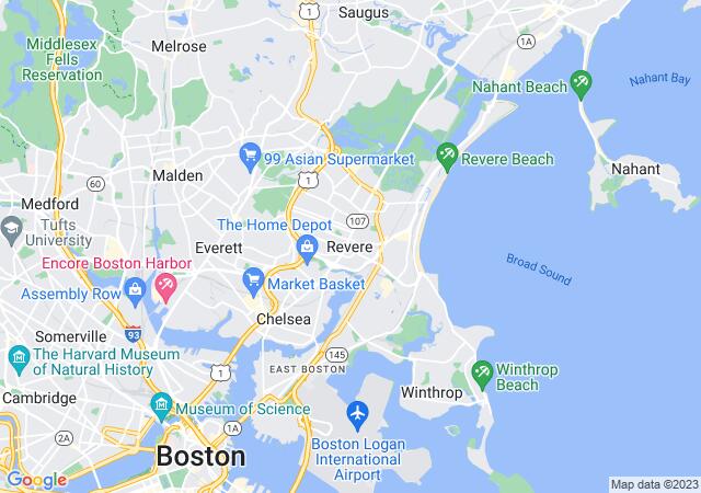 Google Map image for Revere, Massachusetts
