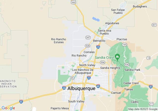 Google Map image for Rio Rancho, New Mexico