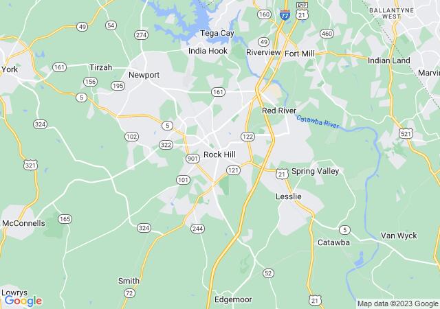 Google Map image for Rock Hill, South Carolina