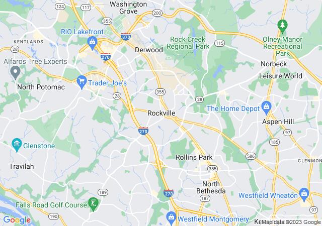 Google Map image for Rockville, Maryland
