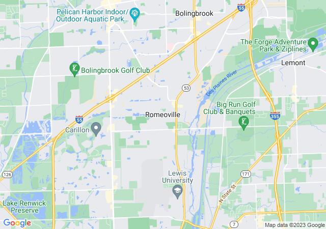 Google Map image for Romeoville, Illinois
