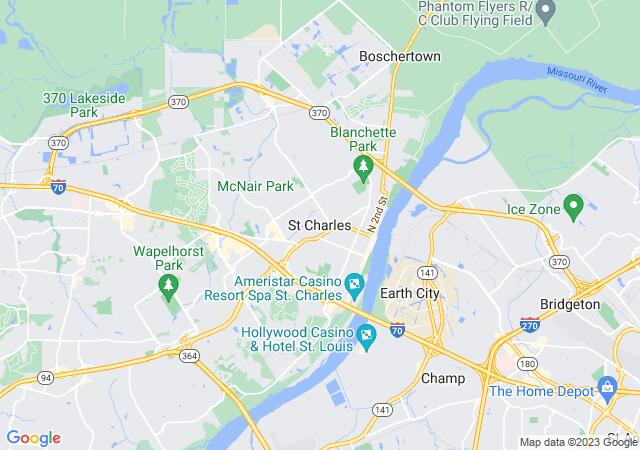 Google Map image for Saint Charles, Missouri