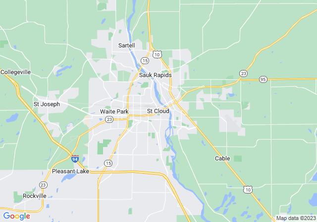 Google Map image for Saint Cloud, Minnesota