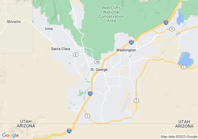 Google Map image for Saint George, Utah