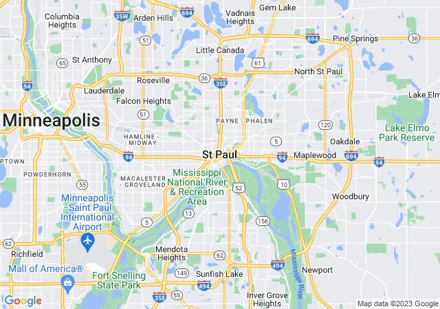 Google Map image for Saint Paul, Minnesota