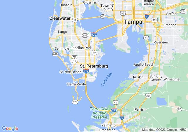 Google Map image for Saint Petersburg, Florida