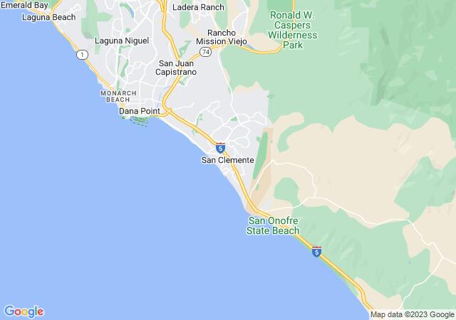 Google Map image for San Clemente, California