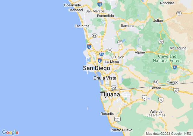 Google Map image for San Diego, California