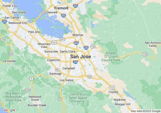 Google Map image for San Jose, California
