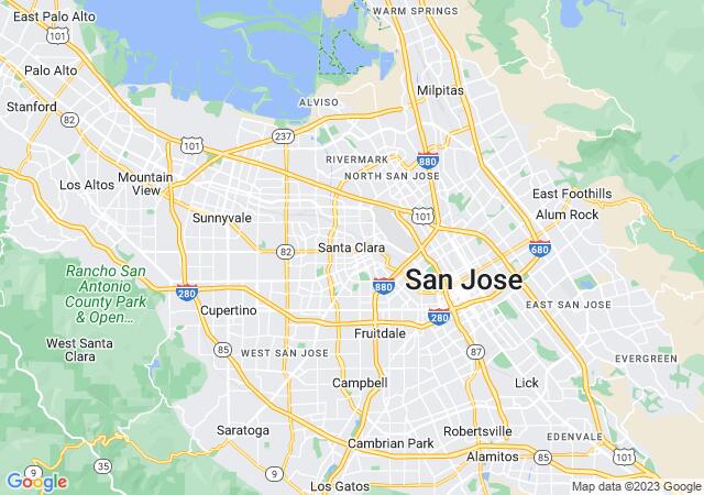 Google Map image for Santa Clara, California
